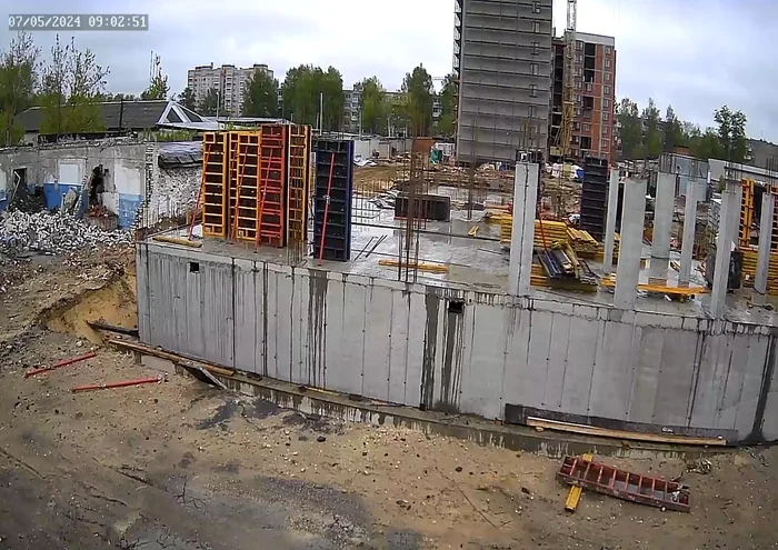 Строительство второго корпуса — Май, 2024